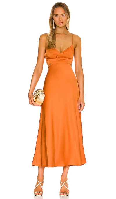 Shop A.l.c Blakely Dress In Orange
