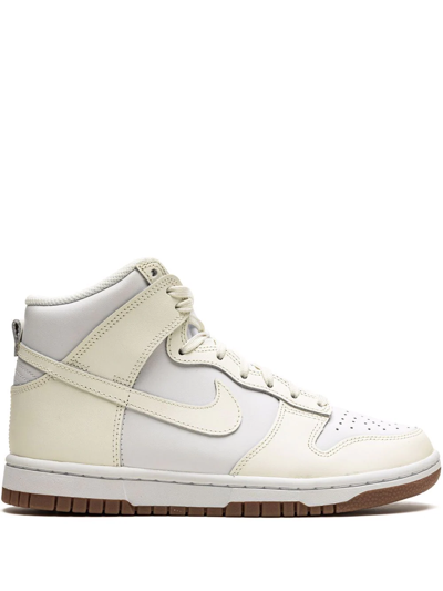 Shop Nike Dunk High "sail/gum" Sneakers In White