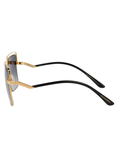 Shop Dolce & Gabbana Eyewear Sunglasses In 13348g Gold/black