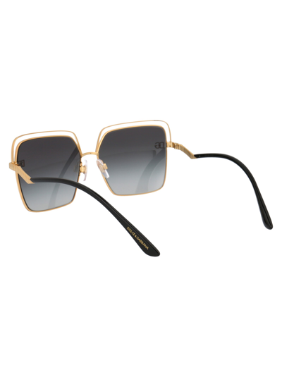 Shop Dolce & Gabbana Eyewear Sunglasses In 13348g Gold/black