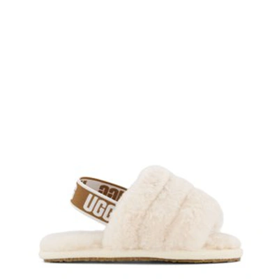 Shop Ugg Natural Fluff Yeah Slippers In White
