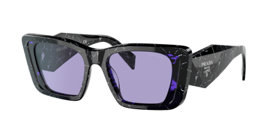 Prada Pr 08ys Symbole Butterfly-frame Acetate Sunglasses In Violet
