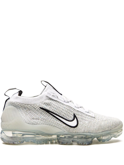Nike Big Kids Air Vapormax 2021 Flyknit Casual Sneakers From Finish Line In  White/black/silver | ModeSens
