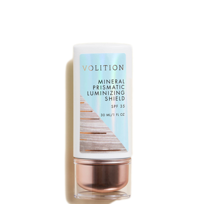 Shop Volition Beauty Mineral Prismatic Luminizing Spf35 Shield With Hyaluronic Acid And Vegan Squalane 1 oz