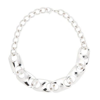 Shop Paco Rabanne Wave Chain Necklace In P040