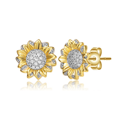 Shop Rachel Glauber Ladies Jewelry & Cufflinks C80954-gp In Two-tone
