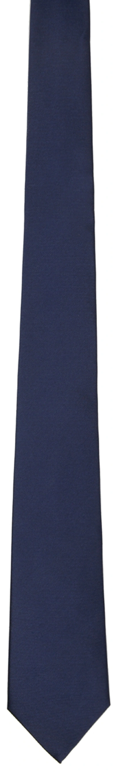Shop Burberry Navy Silk Classic Cut Tie In Ink Blue