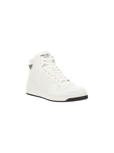 Shop Prada Men's White Other Materials Sneakers