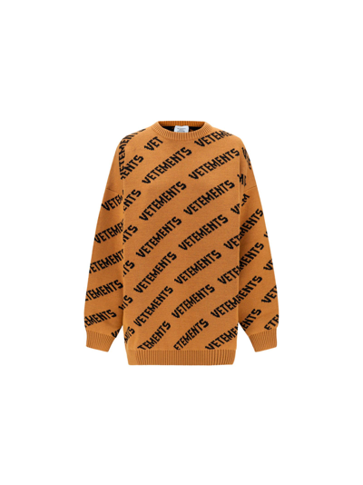 Shop Vetements Women's Brown Other Materials Sweater