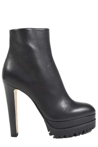 Shop Sergio Rossi Shana Heeled Boots In Black