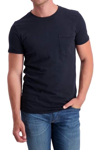 Shop Lindbergh Discharge Cotton Garment Dye T-shirt In Black