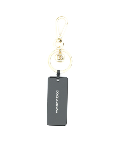 Shop Dolce & Gabbana Keyrings & Chains In Oro Chiaro/perla