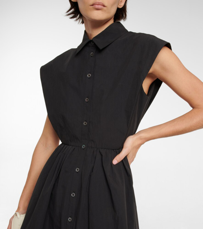 Shop Co Essentials Tton-blend Midi Dress In Black