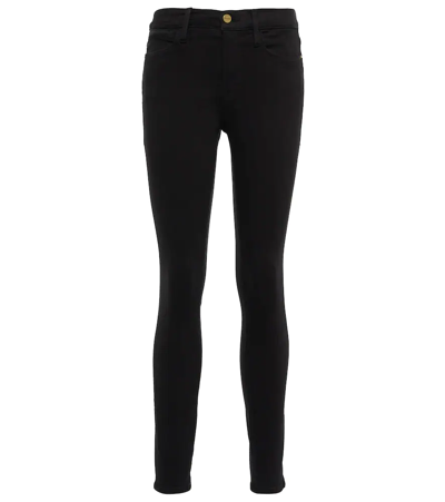 Shop Frame Le High Skinny Jeans In Film Noir