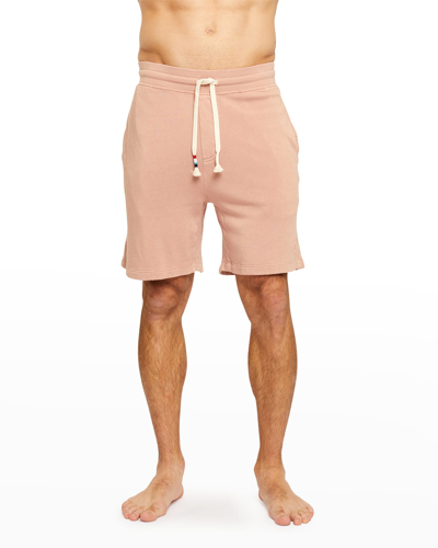 Shop Sol Angeles Men's Waves Solid Drawstring Shorts In Blush