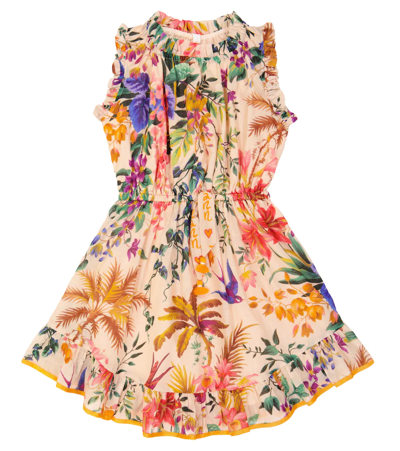 Shop Zimmermann Tropicana Floral Dress In Cream Floral