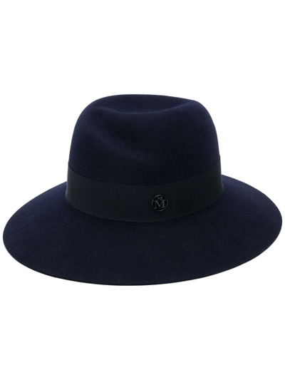 Shop Maison Michel Virginie Hat In Blue