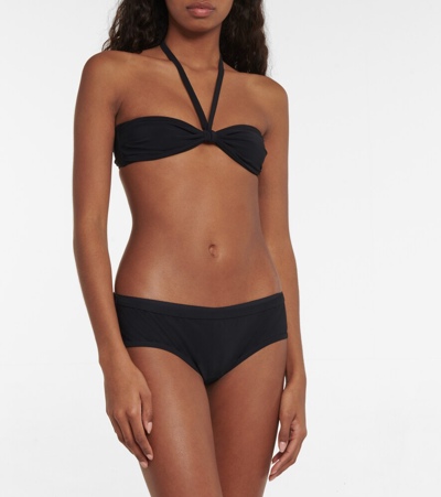 Isabel Marant Étoile Starla Halterneck Bikini Top In Black