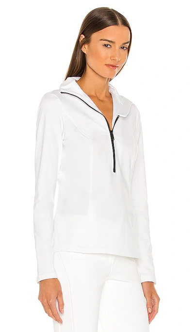 Goldbergh Serena Half-zip Thermal Base-layer Top In 白色