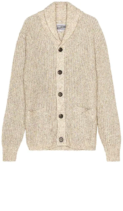 Shop Schott Yak Blend Cardigan In Cream