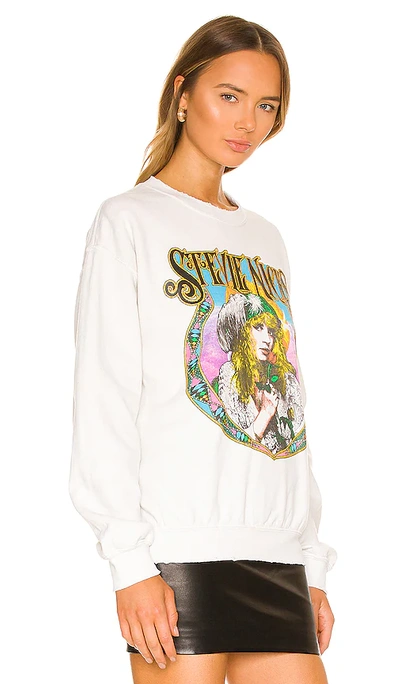 Shop Madeworn Stevie Nicks Crewneck Sweatshirt In Cream