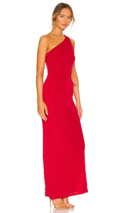 Shop Superdown Victoria Cut Out Maxi Dress In Red