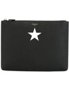 Givenchy Tapestry Print Zip Pouch In Black