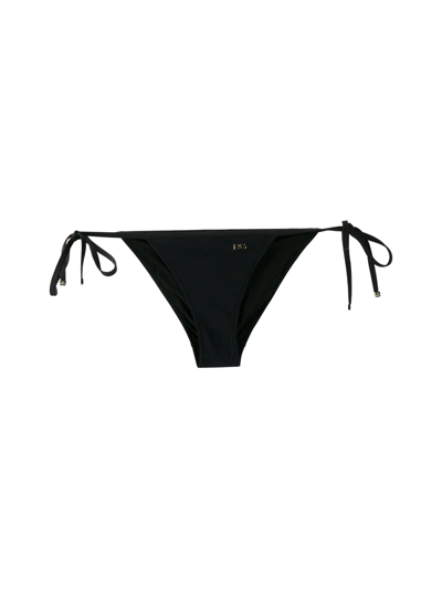 Shop Dolce & Gabbana Tie String Bikini Briefs In Black