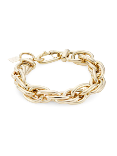 Shop Lauren Rubinski Women's 14k Yellow Gold Small Oval-link Chain Bracelet