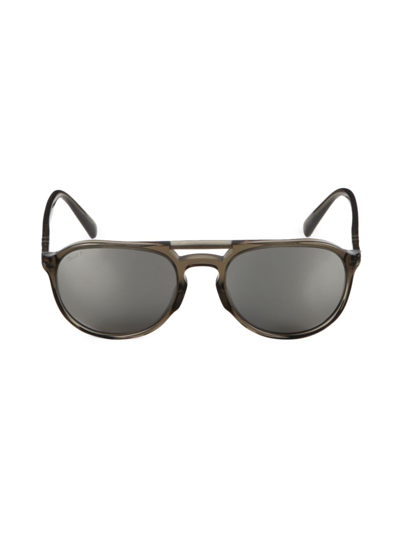 Shop Oliver Peoples Men's 55mm Aviator Sunglasses In Dark Grey