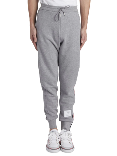 Shop Thom Browne Jogging Pants In Light Grey