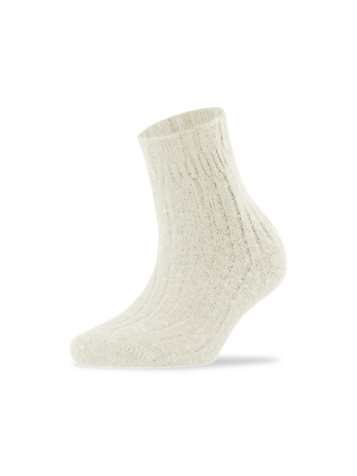 Shop Falke Women's Bedsock Rib Knit Socks In Off White
