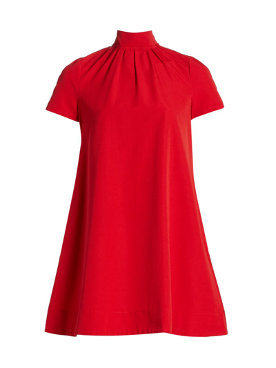 Shop Staud Women's Ilana A-line Mini Dress In Poinsettia