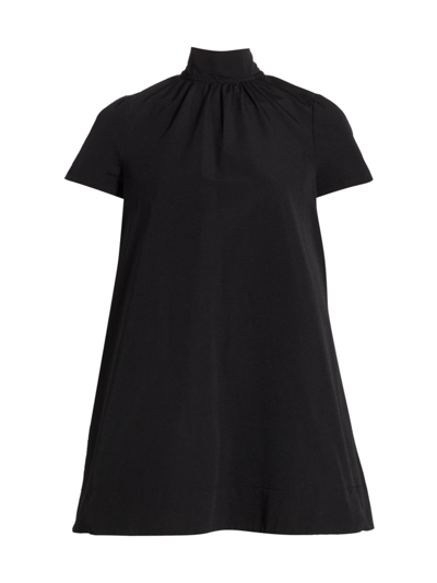 Shop Staud Women's Ilana A-line Mini Dress In Black