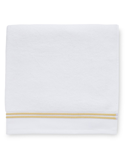 Shop Sferra Aura Washcloth In White Corn