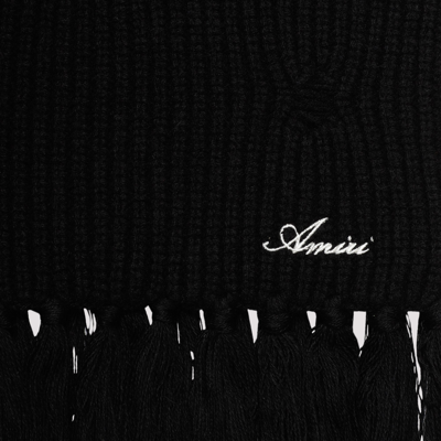 Shop Amiri Cashmere Scarf In Black
