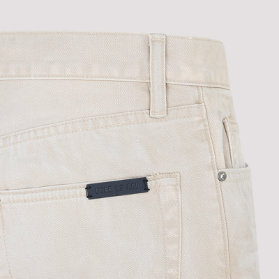 Shop Fear Of God Canvas 5-pocket Pants In Nude &amp; Neutrals
