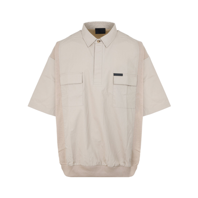 Shop Fear Of God Weekend Polo In Nude &amp; Neutrals