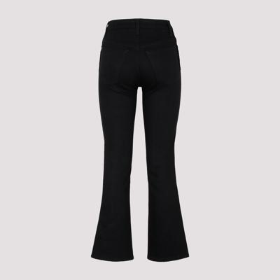 Shop Khaite Vivian New Bootcut Flare Denim Jeans In Black