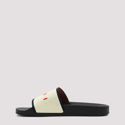 Shop Marni Slide Sandals Shoes In Nude &amp; Neutrals