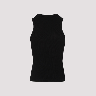 Shop Agolde Fitted Sleeveless Top Tops In Black