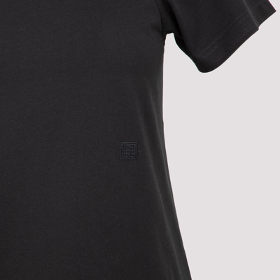 Shop Totême Curved Seam T-shirt Tshirt In Black