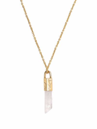 Shop Parts Of Four Talisman Stone Necklace In Gold