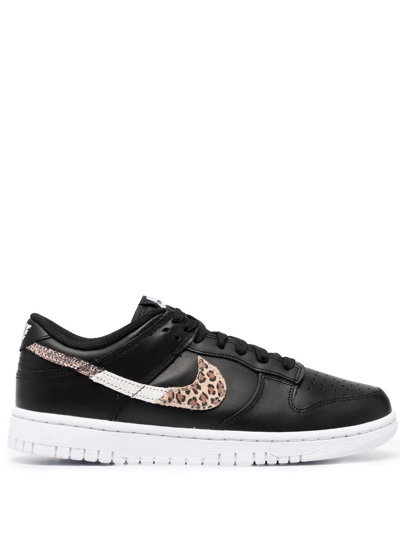 Nike Dunk Low Basketball Sneaker In Schwarz