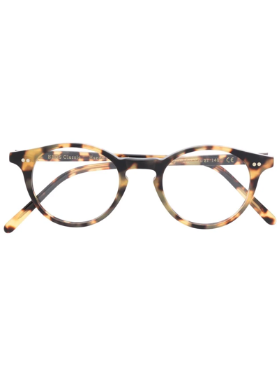 Shop Epos Tortoiseshell-frame Glasses In Braun