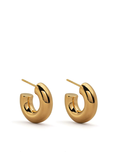Shop Missoma Medium Chubby Hoop Earrings In Gold