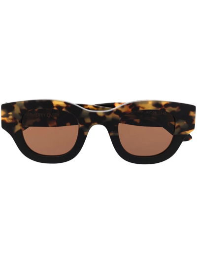 Shop Thierry Lasry Autocracy Tortoiseshell-effect Sunglasses In Brown