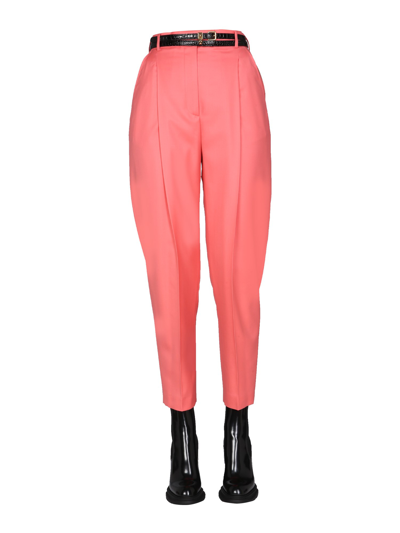 Shop Alexander Mcqueen Pants Peg Leg In Pink