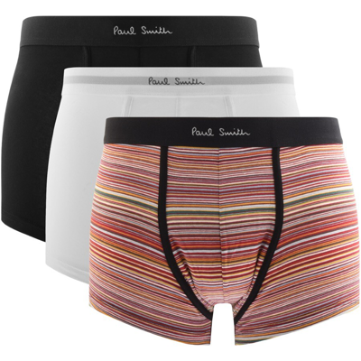 Paul Smith Pack Of Three Cotton-blend Boxer Briefs In White