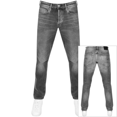 Shop G-star G Star Raw 3301 Tapered Jeans Mid Wash Grey